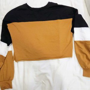 Shein cropped long sleeve shirt